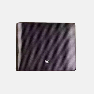 Montblanc 2018 Meistertuck Mens Logo Leather Bifold Wallet/Card Holder/Long Purse - 몽블랑 남성 신상 로고 레더 반지갑/카드 홀더/장지갑 Mont0013x.실버