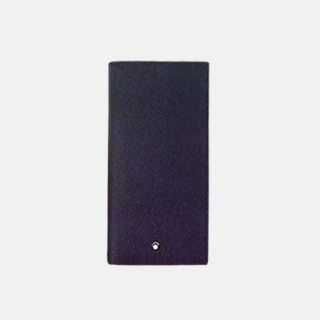 Montblanc 2018 Meistertuck Mens Logo Saffiano Bifold Wallet/Card Holder/Long Purse - 몽블랑 남성 신상 로고 사피아노 반지갑/카드 홀더/장지갑 Mont0016x.블랙