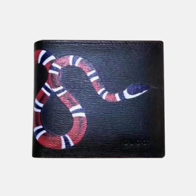 Gucci 2019 Mens Snake Print Supreme Wallet 451268 - 구찌 뱀 프린트 gg 수프림 반지갑 Guc0529x.11CM.블랙