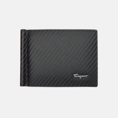Ferragamo 2018 Mens Logo Leather Bifold Wallet/Card Holder/Long Purse - 페라가모 남성 신상 로고 레더 반지갑/카드홀/장지갑 Fer0070x.블랙