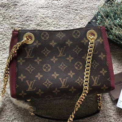 Louis Vuitton Saint Placide Monogram Chain Shoulder Bag,28cm - 루이비통 세인트 플라시드 모노그램 체인 숄더백 M53068,LOUB0597 ,28cm,브라운+와인