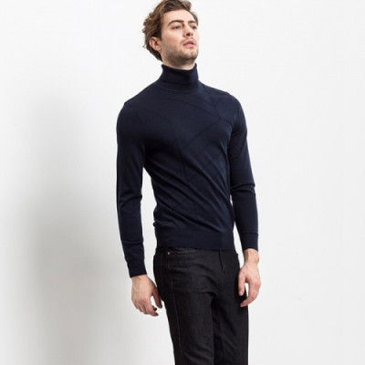 Prada 2018/19 Mens Turtle-neck Sweater - 프라다 남성 양모 터틀넥 스웨터 Pra0401x.Size(M - 3XL)네이비