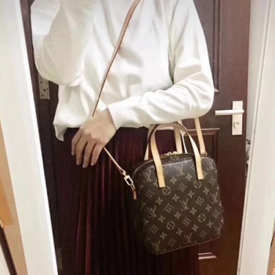 Louis Vuitton MonogramTote Shoulder Bag,20cm - 루이비통 모노그램 토트 숄더백 M47500,LOUB0600,20cm,브라운