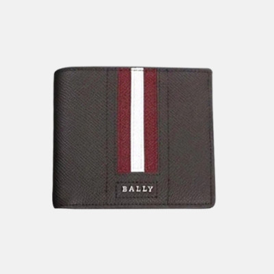 Bally 2019 Mens Taliro Steel Logo Leather Bifold Wallet - 발리 남성 신상 로고 레더 반지갑 Bly0042x.브라운