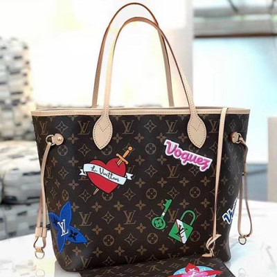 Louis Vuitton Patch Neverfull Tote Shouder Shopper Bag,31cm - 루이비통 패치 네버풀 토트 숄더 쇼퍼백 M43988,LOUB0631,31CM