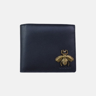 Gucci 2019 Mens Honeybee Detail Bifold Wallet 428720 - 구찌 남성 꿀벌 디테일 반지갑 Guc0541x.10.5CM.블랙