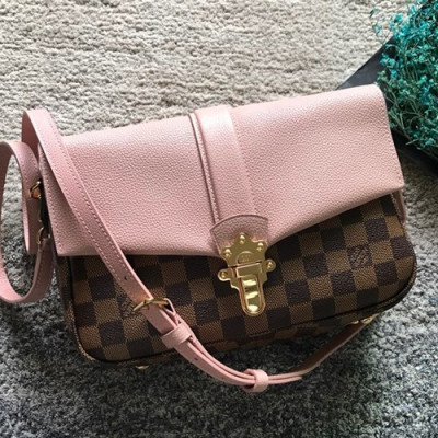 Louis Vuitton Clapton Shoulder Bag,24cm - 루이비통 클랩튼 숄더백 N44243,LOUB0640,24cm,브라운+핑크