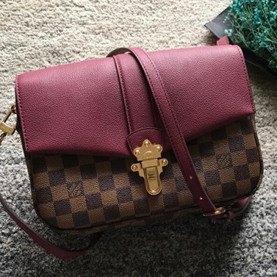 Louis Vuitton Clapton Shoulder Bag,24cm - 루이비통 클랩튼 숄더백 N44243,LOUB0641,24cm,브라운+와인