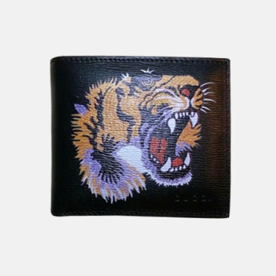 Gucci 2019 Tiger Print GG Supreme Wallet 451268 - 구찌 타이거 프린트 gg 수프림 반지갑 Guc0558x.11CM.블랙
