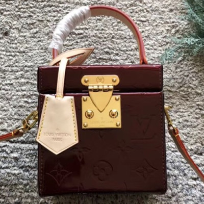 Louis Viutton Bleecker Box Tote Shoulder Cross Bag ,12cm - 루이비통 블리커 박스 토트 숄더 크로스백 ,M52466,LOUB0674 ,12cm,와인