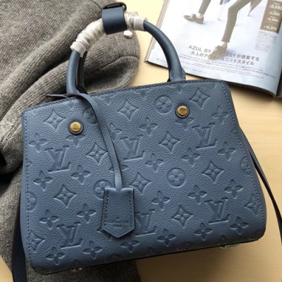 Louis Vuitton Montaigne Tote Shoulder Bag,29cm/33cm - 루이비통 앙프렝트 몽테뉴 토트 숄더백 M41048,LOUB0686,29cm/33cm,블루