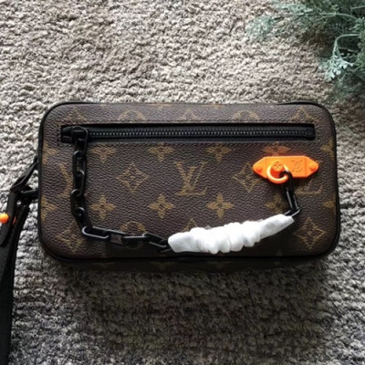 Louis Vuitton Clutch Pouch Hand Bag,21cm - 루이비통 클러치 파우치 핸드백, M44458 ,LOUB0702 ,21cm,브라운