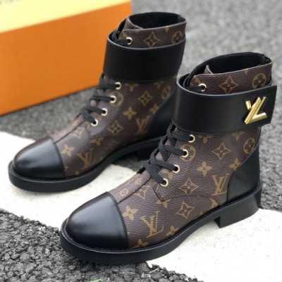 [매장판] Louis Vuitton 2018 Wonderland High Top Boots - 루이비통 여성 원더랜드 하이탑 부츠 Lou0665x.Size(225 - 245)블랙