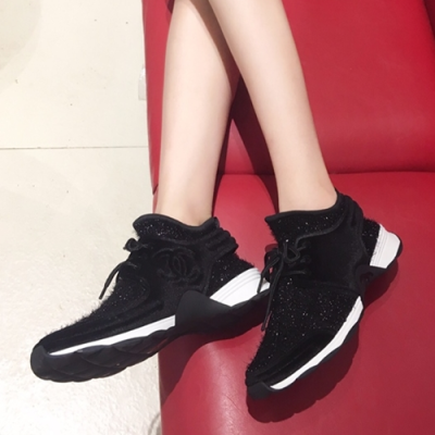 Chanel 18ss Ladies Cruise Shoes Black - 샤넬 2018 여성 신상 크루즈 운동화 Cnl0122x.Size(225 - 245)블랙