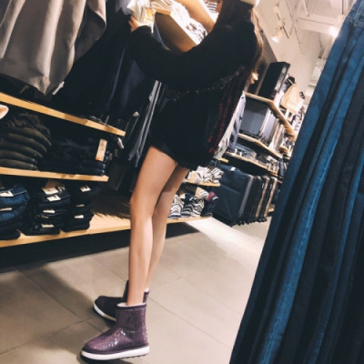 Chanel 18ss Ladies Coco Neige Winter Walker Boots - 샤넬 2018 여성 신상 코코네쥬 워커부츠 Cnl0123x.Size(225 - 245)퍼플