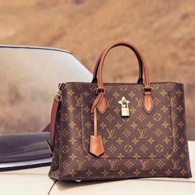 Louis Vuitton MonogramTote Shoulder Bag,34cm - 루이비통 모노그램 토트 숄더백 LOUB0755,34cm,브라운