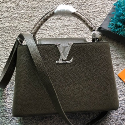 Louis Vuitton Capucines Tote Shoulder Bag,27/31cm - 루이비통 카푸신 토트 숄더백  M94517 ,LOUB0762 ,27/31cm,카키