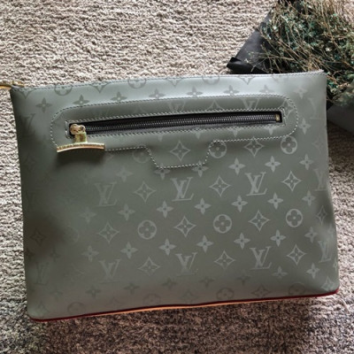 Louis Vuitton 2018 Pochette Cosmos Monogram Clutch Bag,36cm - 루이비통 2018 포쉐트 코스모스 모노그램 남여공용 클러치백 M63240 ,LOUB0774,36cm,그레이