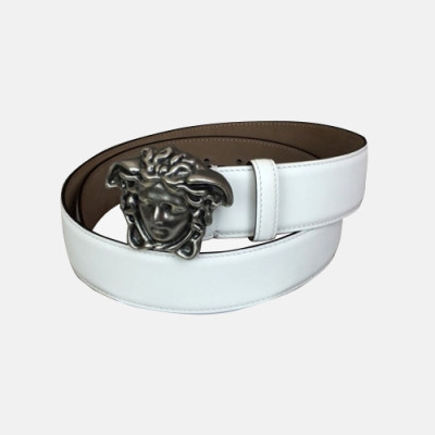 Versace 2018 Mens Leather Belt - 베르사체 남성 레더 벨트 Ver0105x.화이트