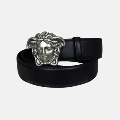 Versace 2018 Mens Leather Belt - 베르사체 남성 레더 벨트 Ver0106x.블랙