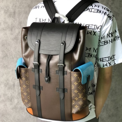 Louis Vuitton 2018 Epi Christopher Back Pack,47cm - 루이비통 2018 남성용 에삐 크리스토퍼 백팩,M41379,LOUB0844 ,47cm,브라운