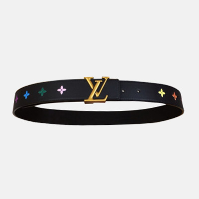 Louis vuitton 2019 Ladies New Wave Leather Belt M0078 - 루이비통 여성 뉴 웨이브 레더 벨트 Lou0685x.Size(3.5cm).블랙금장