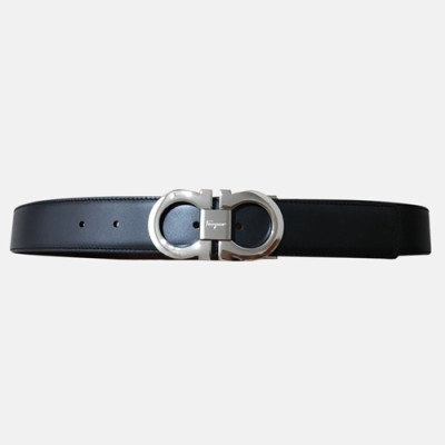 Ferragamo 2019 Mens Claasic Leather Belt - 페라가모 남성 업그레이드 클래식 레더 벨트 Fer0087x.Size(3.5CM)블랙은장