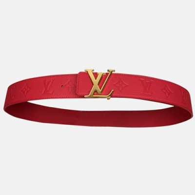 Louis vuitton 2019 Mens Pou-up Leather Belt M9887 - 루이비통 남성 Pou-up 콜라보레이션 레더 벨트 Lou0692x.Size(4.0cm).2컬러(레드금장/레드은장)