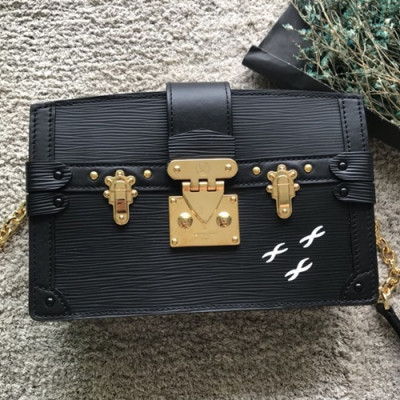 Louis Viutton Box Shouder Bag ,24cm - 루이비통 여성용 박스 숄더백 LOUB0866,24cm,블랙