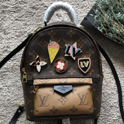 Louis Viutton MonogramPalm Springs Women Back Pack,22cm - 루이비통 모노그램 팜스프링 여성용 백팩,M41562,LOUB0883 ,22cm,브라운