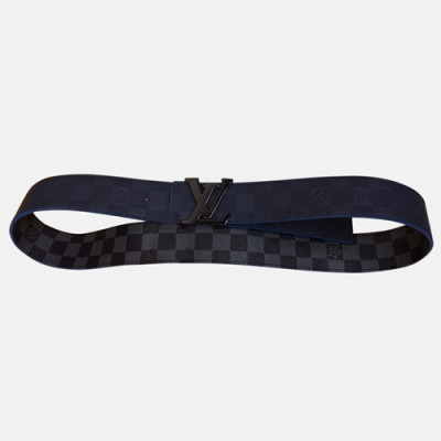 Louis vuitton 2019 Mens Damier Leather Belt M0077 - 루이비통 남성 다미에 레더 벨트 Lou0697x.Size(4.0cm).블랙검장