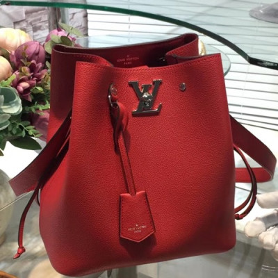 Louis Viutton Lock Me Bucket Shouder Bag ,27cm - 루이비통 락미 버킷 숄더백 M54677,LOUB0974,27cm,레드