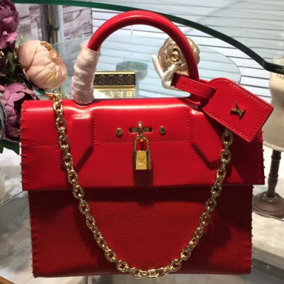 Louis Vuitton Pochette City Steamer Tote Shoulder Bag,25cm - 루이비통 포쉐트 시티 스티머 토트 숄더백  M54923,LOUB0980,25cm,레드