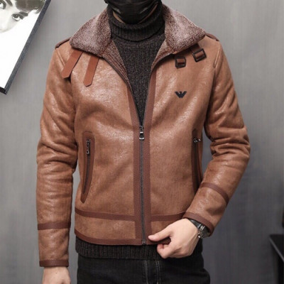 Armani 2019 Mens Leather Jacket - 알마니 남성 레더 자켓 Arm0124x.Size(m - 5xl).2컬러(블랙/브라운)