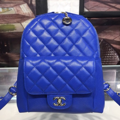 Chanel 2019 Leather Women Back Pack ,23CM - 샤넬 2019 레더 여성용 백팩,CHAB0536,23CM,블루