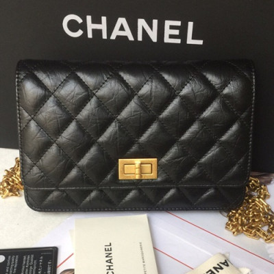 Chanel 2018 WOC Chain Cross Bag ,19CM - 샤넬 2018 WOC 체인 크로스백,CHAB0554,19CM,블랙