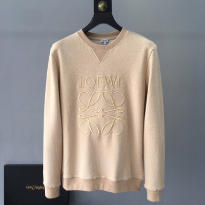 Loewe 2019 Mens Cotton Round Tshirt - 로에베 남성 신상 코튼 맨투맨 Loe0015x.Size(m - 2xl).베이지