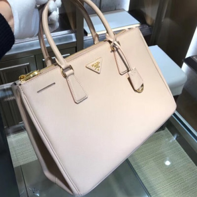 Prada Saffiano Galleria Tote Shoulder Bag,33CM - 프라다 사피아노 갤러리아 여성용 토트 숄더백 ,1BA274-3,33cm,인디핑크