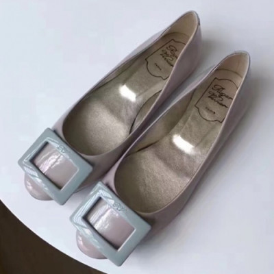 Roger Vivier 2019 Ladies Belle Patent-Leather Flat Shoes - 로저비비에 여성 벨르 페이던트 레더 플랫 슈즈 Rog0048x.Size(220 - 250).인디핑크