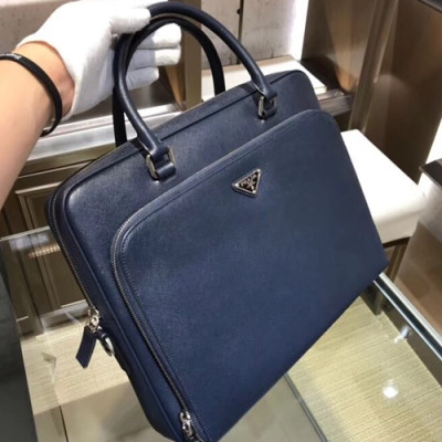 Prada Saffiano Mens Business Bag,36CM - 프라다 사피아노 남성용 서류가방 2VE369-4 ,36CM,블루