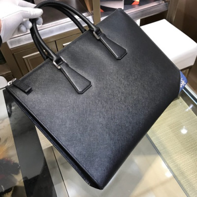 Prada 2018 Saffiano Mens Business Bag ,38CM - 프라다 2018 사피아노 남성용 서류가방 2VG030-1,38CM,블랙(블루)