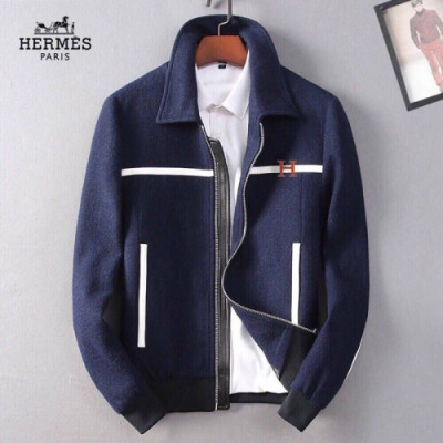 Hermes 2018 Mens Cahshmere Jacket - 에르메스 남성 캐시미어 자켓 Her0100x.Size(m - 3xl).네이비