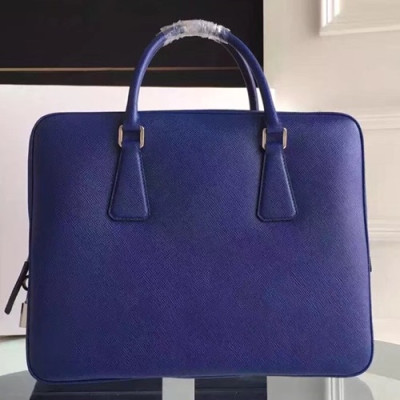 Prada Saffiano Mens Business Bag ,36CM - 프라다 사피아노  남성용 서류가방 2VE363-24 ,36CM,블루