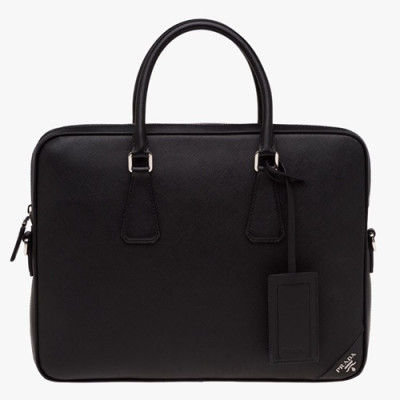 Prada Saffiano Mens Business Bag,36CM - 프라다 사피아노  남성용 서류가방 2VE368-31 ,36CM,블랙
