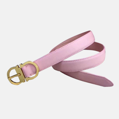 Salvatore Ferragamo 2019 Ladies Gancio Leather Belt - 살바토레 페라가모 여성 간치오 레더 벨트 Fer0146x.Size(2.5CM).핑크