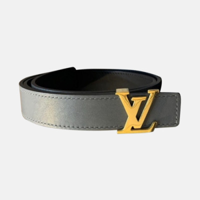 Louis vuitton 2019 Ladies Reversible Initial Logo Buckle Leather Belt - 루이비통 여성 신상 리버서블 이니셜 로고 버클 레더 벨트 Lou0753x.Size(2.5cm).그레이