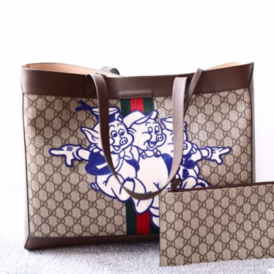 Gucci 2019 Ophidia Supreme Women Tote Shoulder Bag,44CM - 구찌 2019 오피디아 수프림 여성용 토트숄더백 547947,GUB0249,44CM,브라운