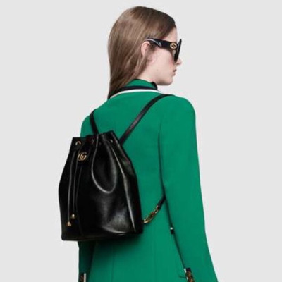 Gucci Re Belle Bucket Shoulder Bag / Back Pack,27CM - 구찌 르벨 버킷 숄더백/백팩 550189,GUB0255 ,27cm,블랙