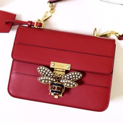 Gucci Queen Margaret Leather Shoulder Bag,22.5CM - 구찌 퀸 마가렛 레더 숄더백 476542,GUB0259,22.5cm,레드
