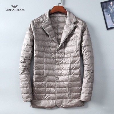 Armani 2019 Mens Down Padding - 알마니 신상 남성 다운 패딩 Arm0132x.Size(l - 4xl).2컬러(블랙/실버)